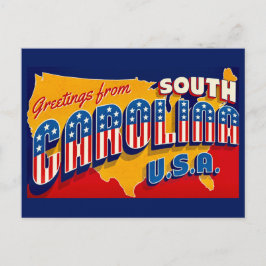 South Carolina Patriotic Greeting Postcard ポストカード