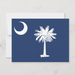 South Carolina State Flag Crescent Moon ポストカード