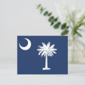 South Carolina State Flag Crescent Moon ポストカード (スタンド正面)