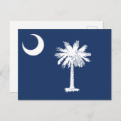 South Carolina State Flag Crescent Moon ポストカード (正面/裏面)
