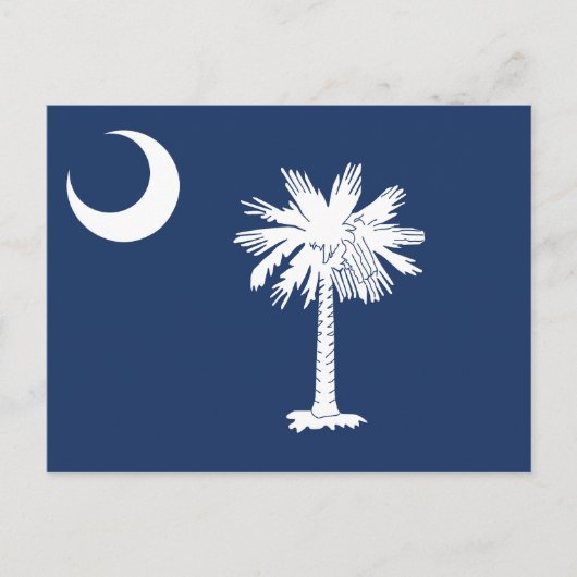 South Carolina State Flag Crescent Moon ポストカード (正面)