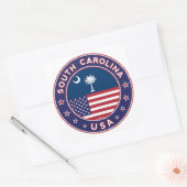 South Carolina sticker, phone case, tote bag スクエアシール (封筒)
