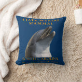 South Carolina Territory Marine Mammal The Dolphin クッション (ブランケット)