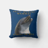 South Carolina Territory Marine Mammal The Dolphin クッション (正面)