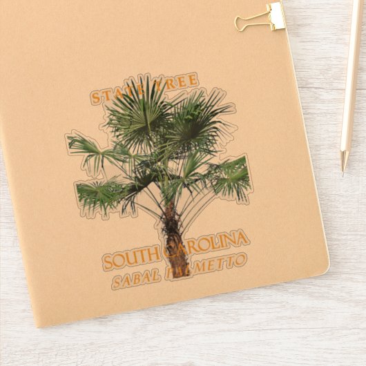 South Carolina Territory Tree The Palmetto シール (ノートブック)