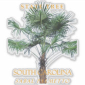 South Carolina Territory Tree The Palmetto シール (正面)
