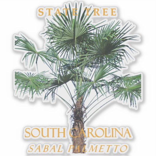 South Carolina Territory Tree The Palmetto シール (正面)