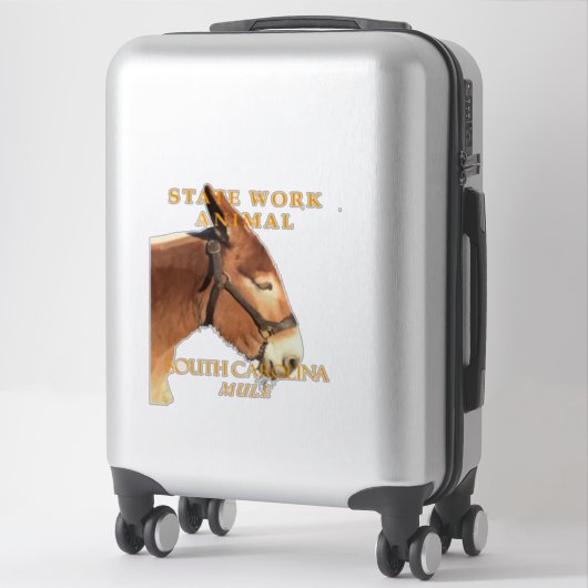 South Carolina Territory Work Animal The Mule シール (スーツケース)