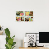 South Carolina, Wisconsin, Maine, Michigan ポスター (ホームオフィス)