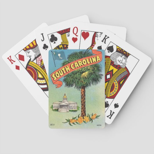 South Carolina's Cabbage Palm  Playing Cards トランプ (裏面)