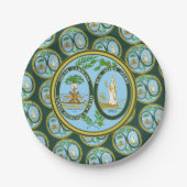 South Carolinian Seal, South Carolina ペーパープレート (正面)