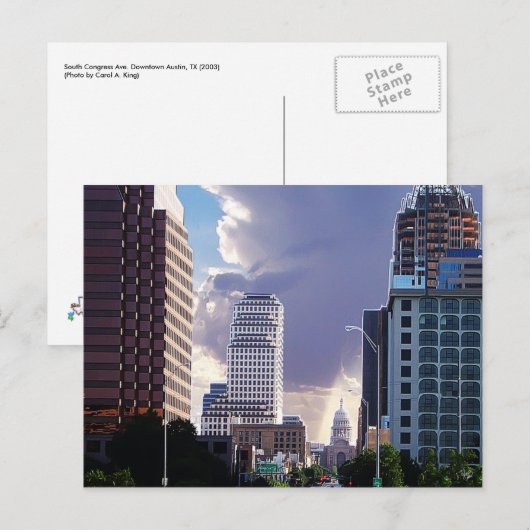 South Congress Ave Downtown, Austin, TX ポストカード (正面/裏面)