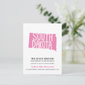 SOUTH DAKOTA新しい住所New Home Posを移動 ポストカード (スタンド正面)