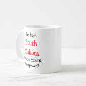 south dakota コーヒーマグカップ (正面左)