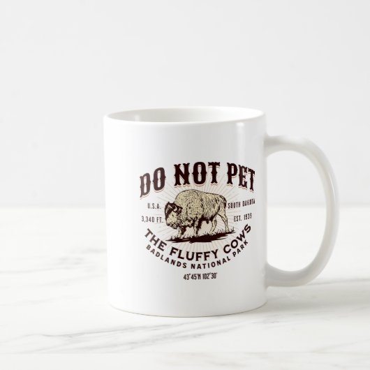 South Dakota Funny Bison Quote Buffalo Souvenir Do コーヒーマグカップ (右)
