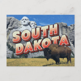 South Dakota Mount Rushmore Bison ポストカード