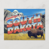 South Dakota Mount Rushmore Bison ポストカード (正面)