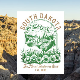 South Dakota Mount Rushmore State Travel ポストカード