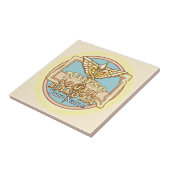 South Dakota Nurse Caduceus Tile タイル (側面)