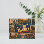 South Dakota Postcard ポストカード (スタンド正面)