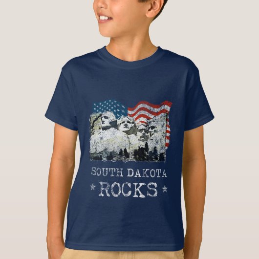 South Dakota Souvenir Gifts Mt. Rushmore Tシャツ (正面)