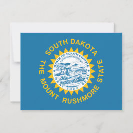 South Dakota State Flag Golden Rays Souvenir ポストカード