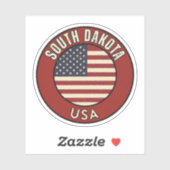 South Dakota United States of America シール (シート)