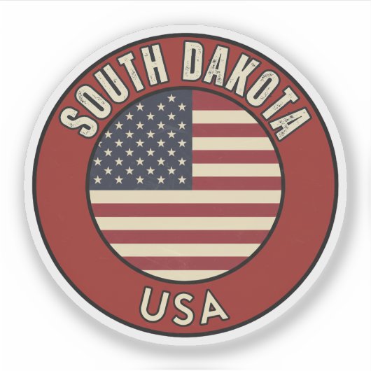 South Dakota United States of America シール (正面)
