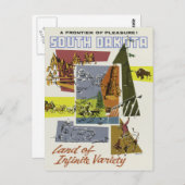 South Dakota USAヴィンテージ旅行はがき ポストカード (正面/裏面)