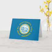 South Dakotan Flag, Flag of South Dakota カード (黄色い花)