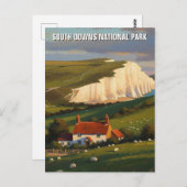 South Downs National Park England Travel ポストカード (正面/裏面)