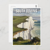 South Downs National Park England Travel ポストカード (正面/裏面)