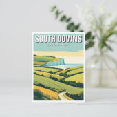 South Downs National Park England Travel ポストカード (スタンド正面)