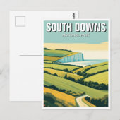 South Downs National Park England Travel ポストカード (正面/裏面)