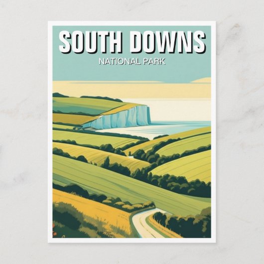 South Downs National Park England Travel ポストカード (正面)