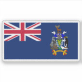 South Georgia and the South Sandwich Islands flag シール (正面)