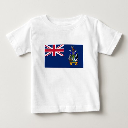 South Georgia and the South Sandwich Islands Flag ベビーTシャツ (正面)