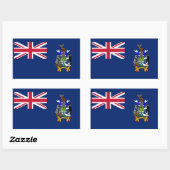 South Georgia and the South Sandwich Islands Flag 長方形シール (シート)