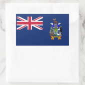 South Georgia and the South Sandwich Islands Flag 長方形シール (バッグ)