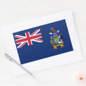South Georgia and the South Sandwich Islands Flag 長方形シール (封筒)