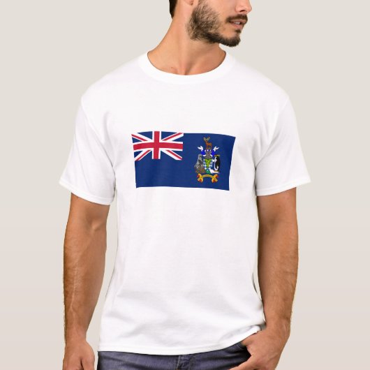 South Georgia and the South Sandwich Islands Flag Tシャツ (正面)