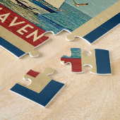 South Haven Jigsaw Puzzle Sailboat Retro Michigan ジグソーパズル (側面)