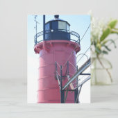 South Haven Light house写真on a シーズンカード (スタンド正面)