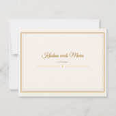 South Indian Temple Wedding Invitation Suite 招待状 (裏面)