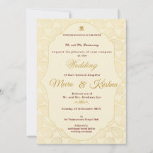 South Indian Wedding Invitation 