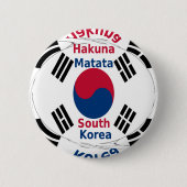 South Korea 缶バッジ (正面)