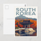 South Korea Autumn Palace ポストカード (正面/裏面)