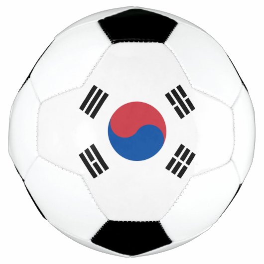 South Korea Flag サッカーボール (正面)
