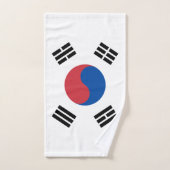 South Korea Flag バスタオルセット (ハンドタオル)