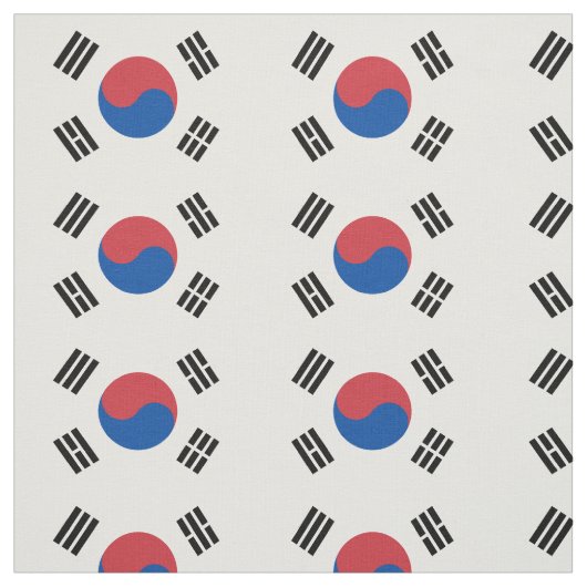South Korea Flag ファブリック (見本)